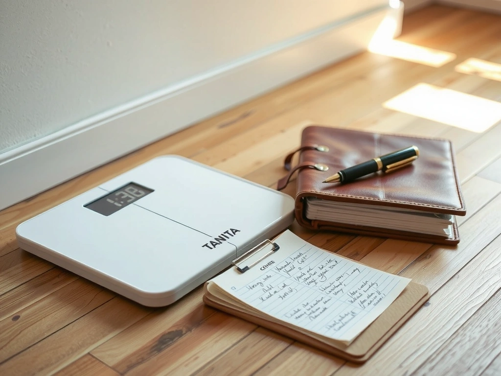 Měření na diagnostické váze Tanita